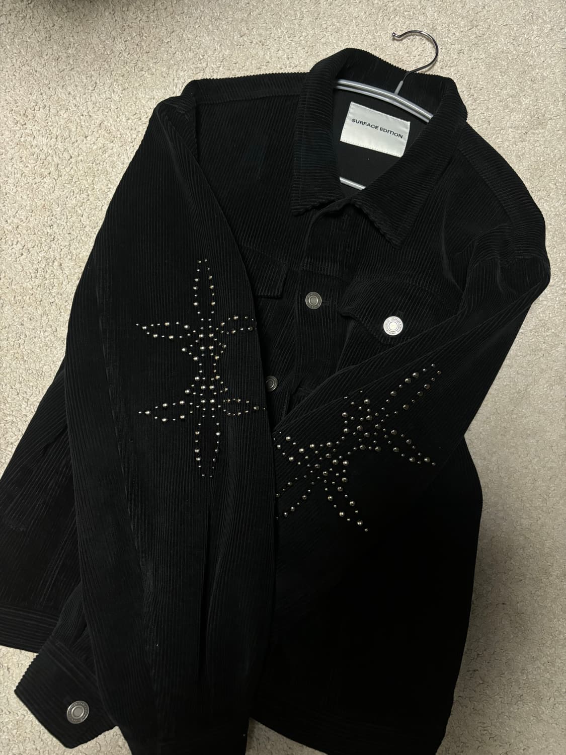 서피스에디션 코듀로이 스터드 트러커자켓M사이즈 상품이미지1