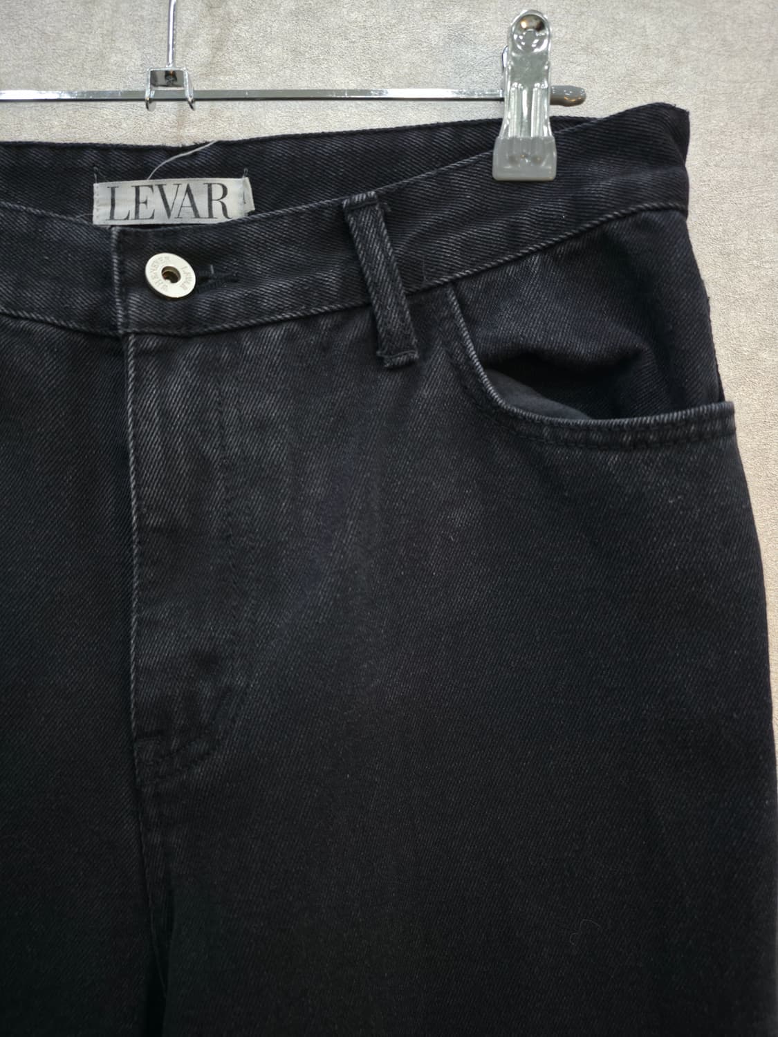 르바 LEVAR 블랙 부츠컷 데님 팬츠 상품이미지7