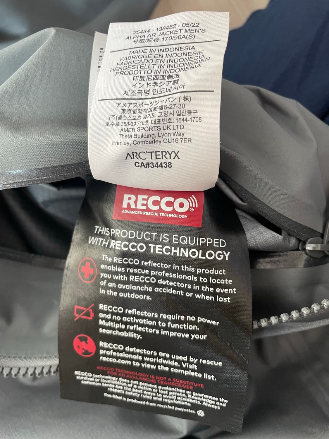 우체국택포) 아크테릭스 알파ar S사이즈 상품이미지6