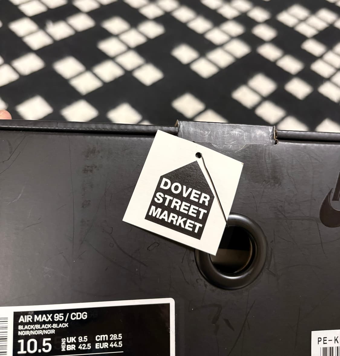 285 꼼데가르송 나이키 에어맥스95 블랙 올검 옴므 플러스 꼼데 cdg 상품이미지8