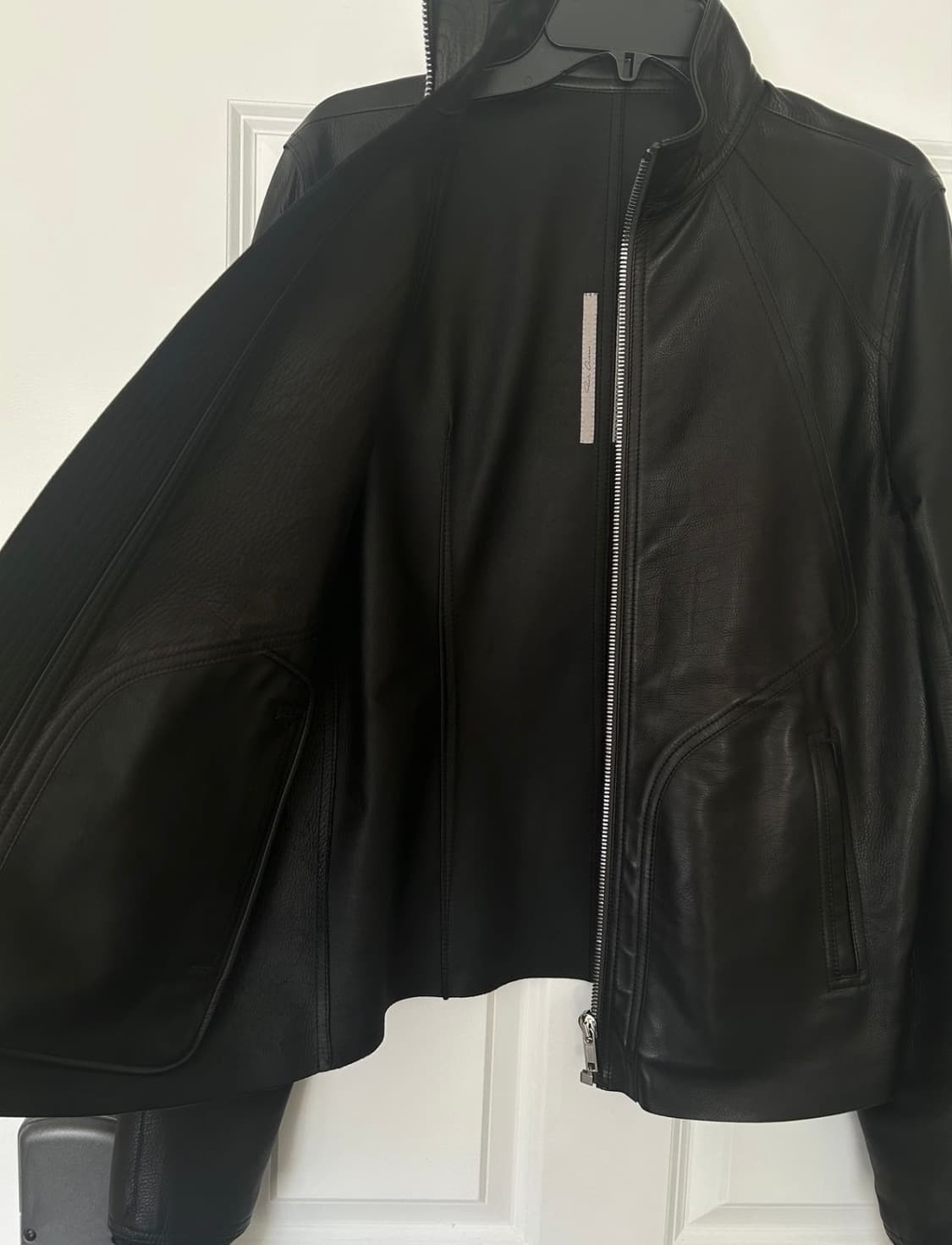 21FW 릭오웬스 인타르시아 레더 자켓 50사이즈 상품이미지4