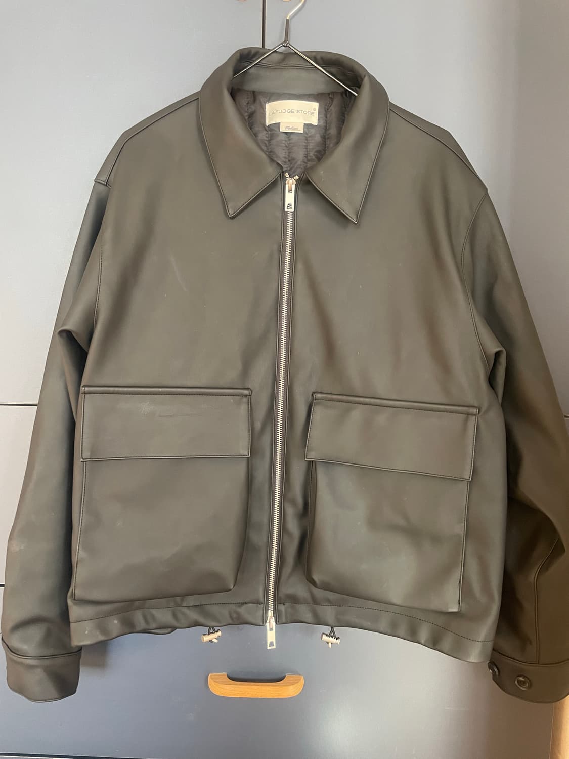 라퍼지스토어 버핑 레더 투웨이 가죽자켓 상품이미지1