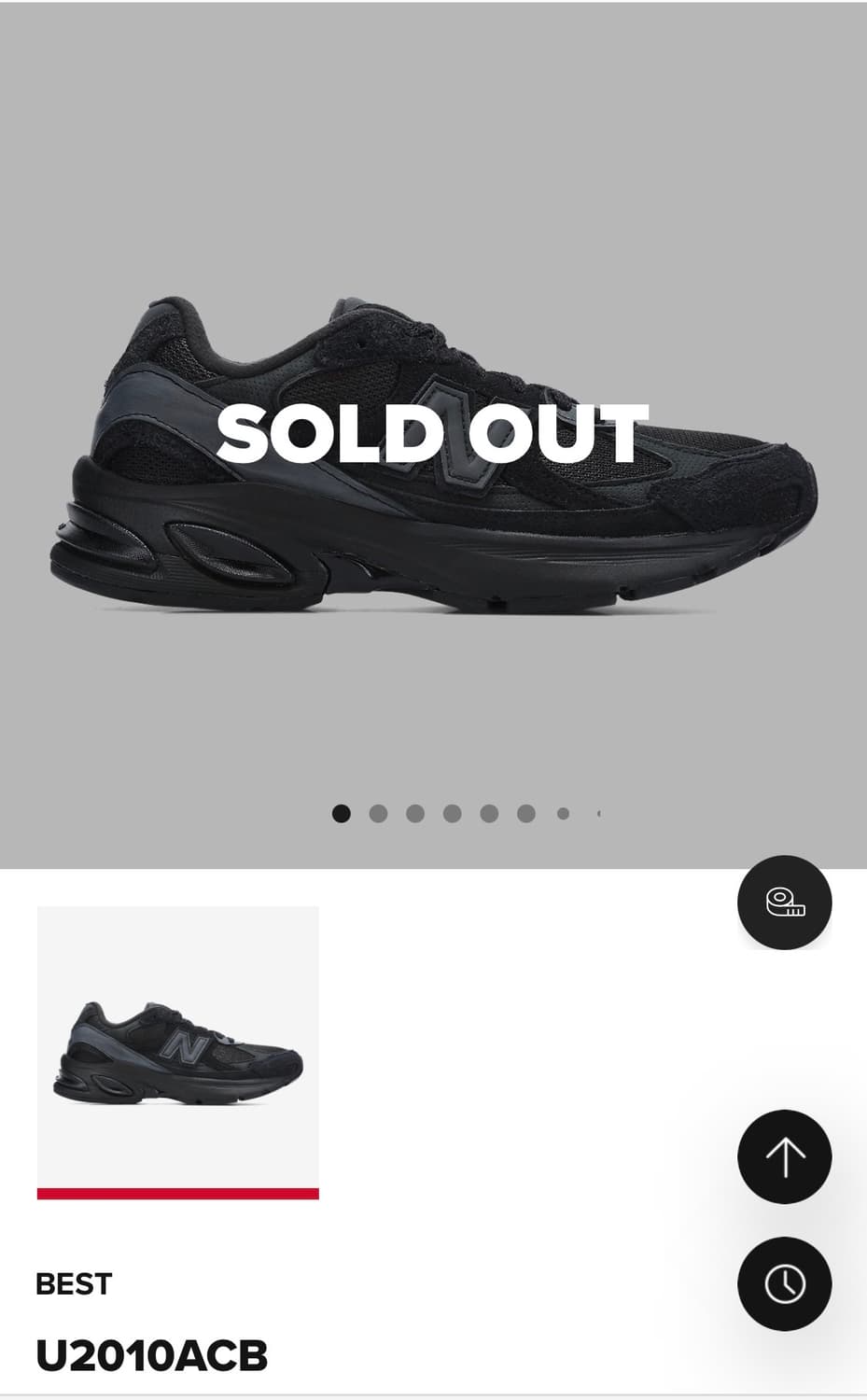 뉴발란스 u2010acb 트리플블랙 290 사이즈 상품이미지2