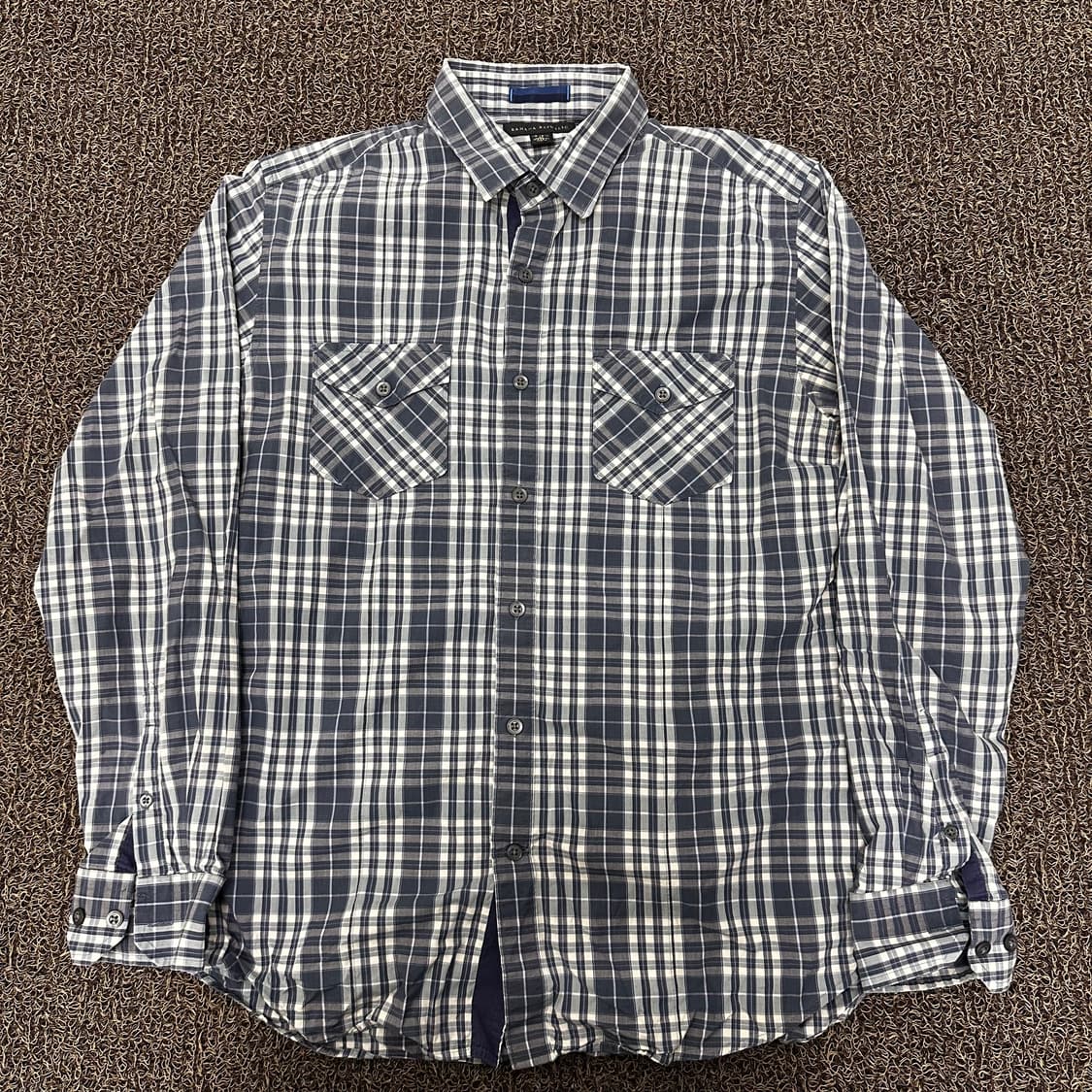 바나나리퍼블릭 체크 셔츠 남방 긴팔티셔츠 M 상품이미지1