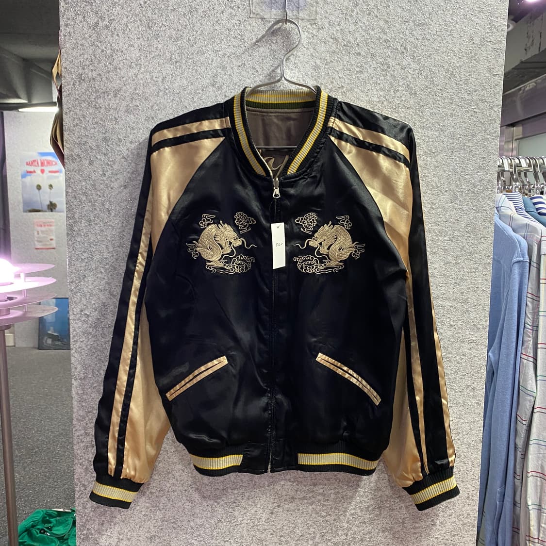 JPN 빈티지 용자수 리버시블 스카쟌 자켓 B4298 상품이미지3