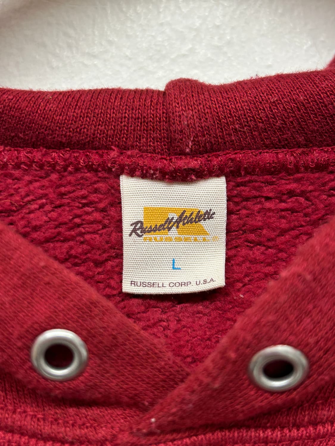 빈티지 러셀 RUSSELL ST.ANSELM'S 버건디 후드티 상품이미지5