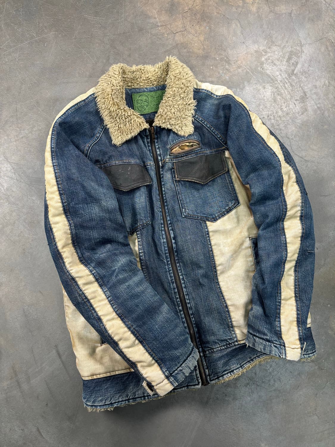 빈티지 데님 쉐르파 자켓 상품이미지6
