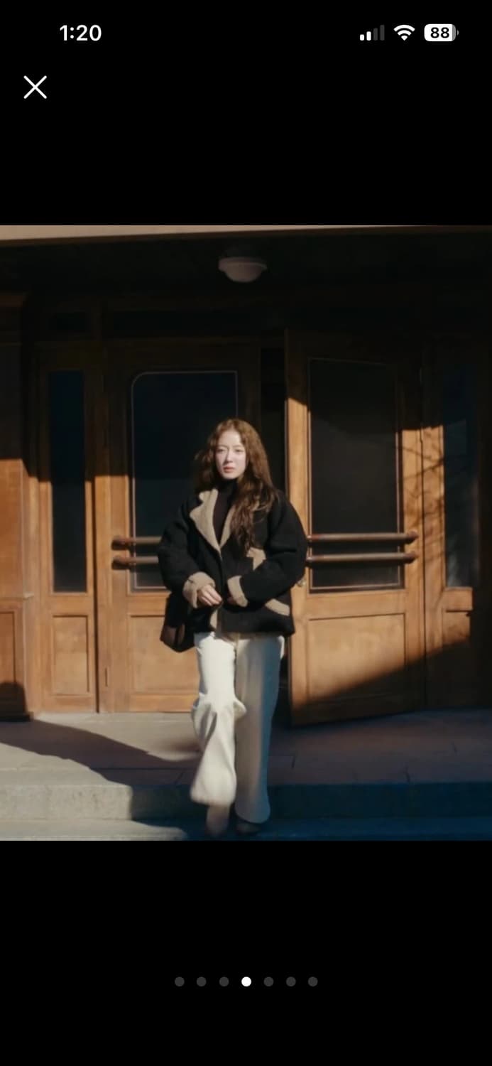 파르티멘토 우먼 스웨이드 무스탕 자켓(브라운) 상품이미지3