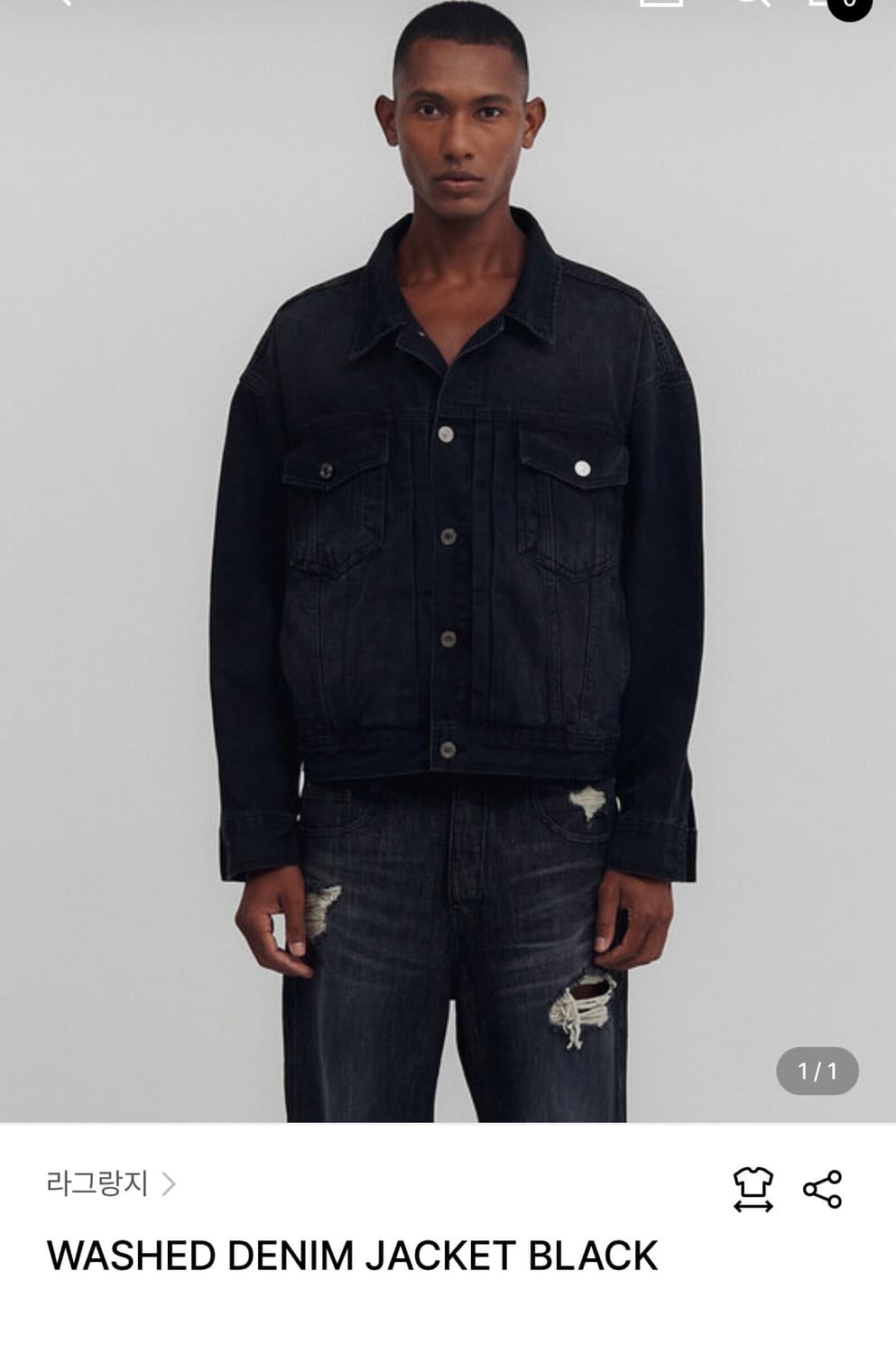 라그랑지 워싱 데님 자켓 L 상품이미지1