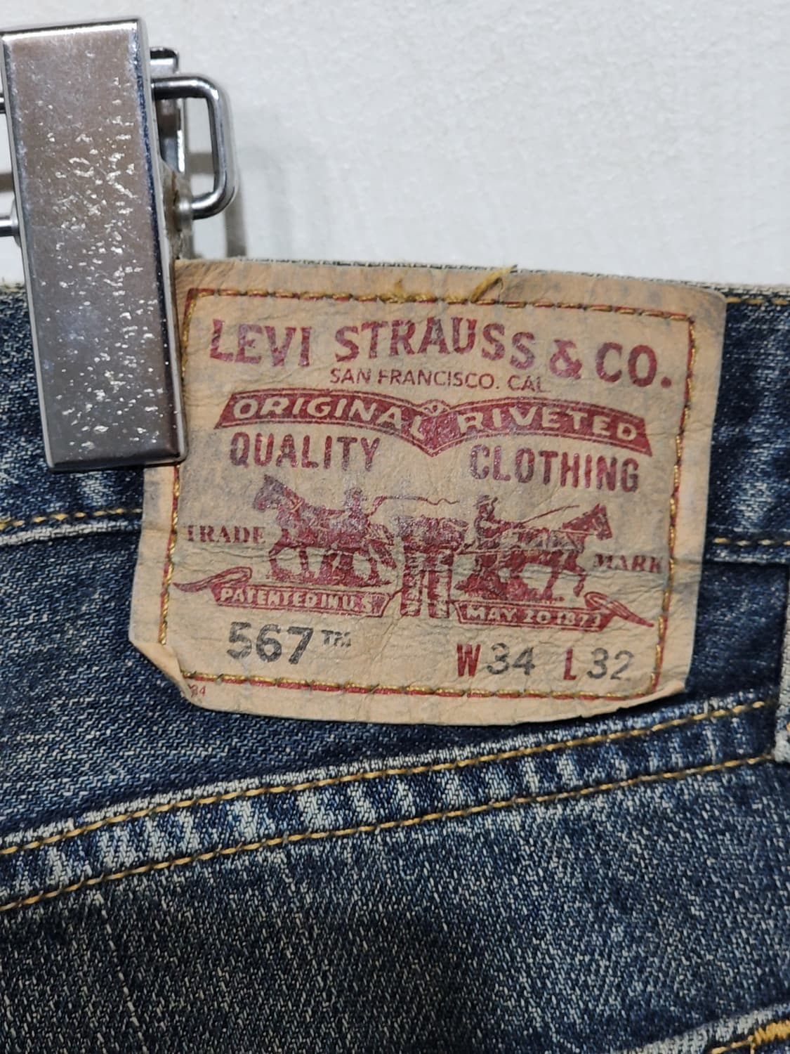 (36) 리바이스 부츠컷 청바지 567 데님팬츠 루즈핏 나팔  상품이미지5