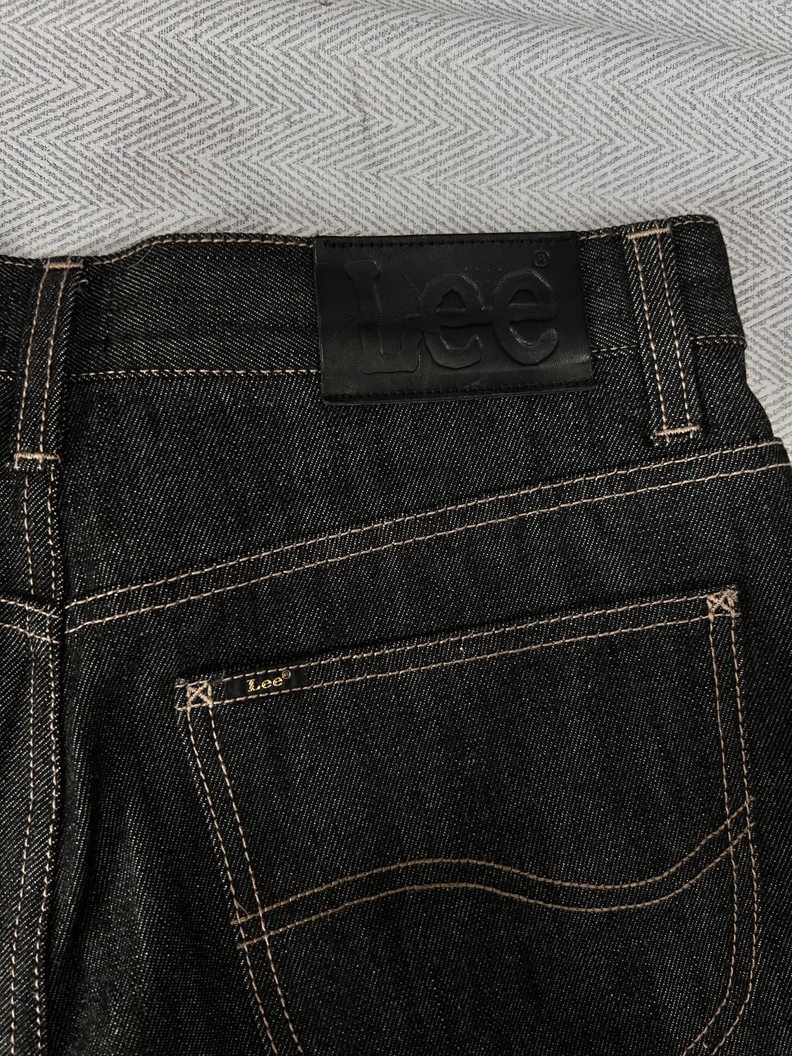 Lee 리 블랙 데님팬츠 청바지 30인치 스트레이트핏 상품이미지5