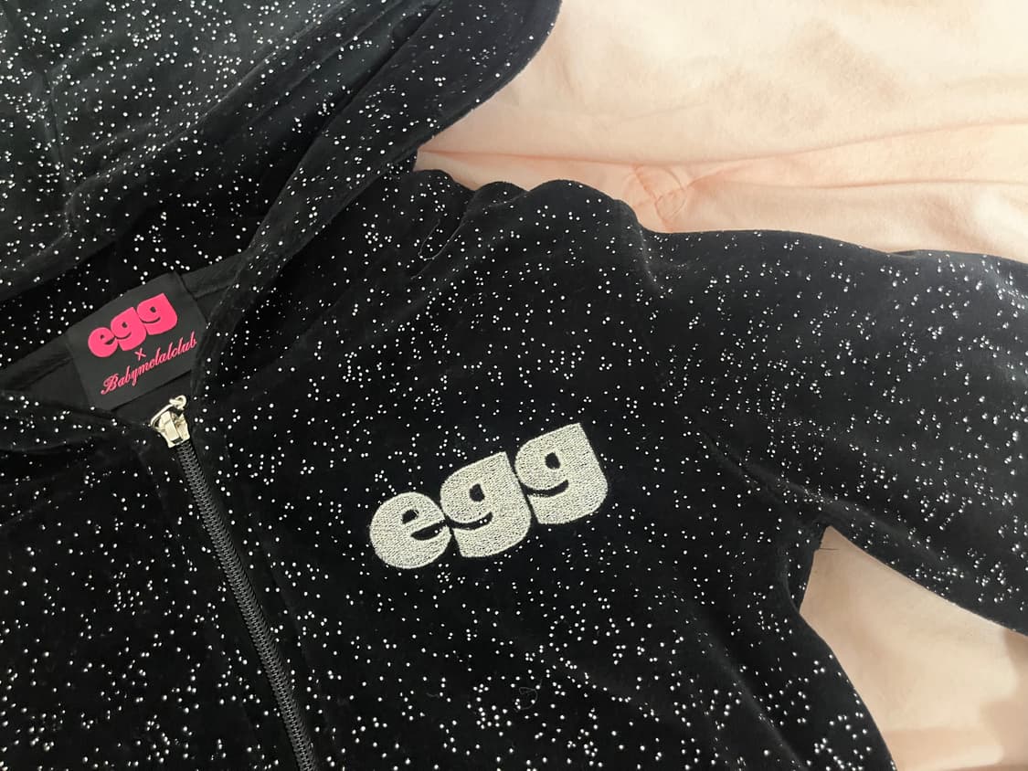 에그 x 베이비메탈클럽 콜라보 캔디 벨루어 집업만 베메클갸루히메오네egg 상품이미지2