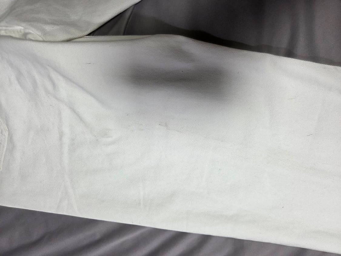 무탠다드 레귤러 핏 데님 팬츠 화이트 36 상품이미지2