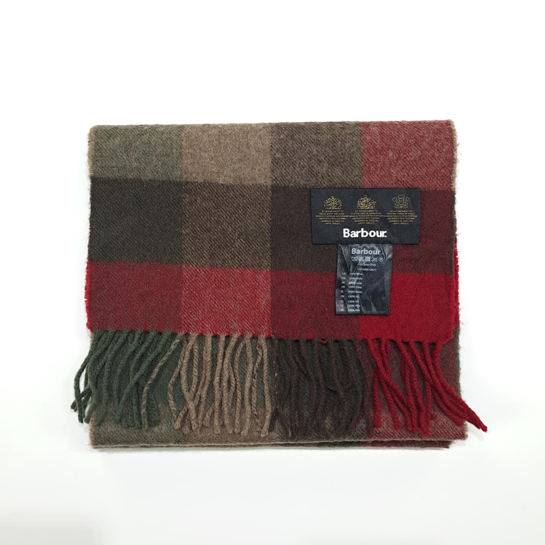 MX366 바버 멀티블록 체크 울 머플러 상품이미지6