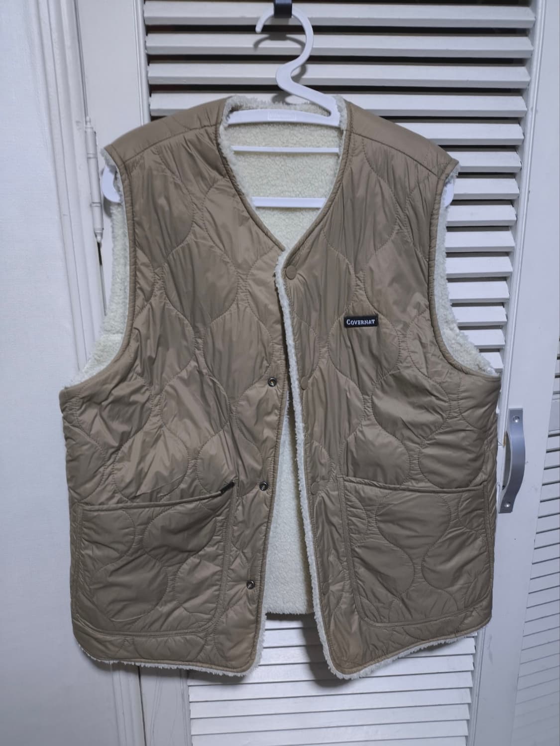 S 커버낫 리버시블 양털 패딩 조끼 상품이미지1