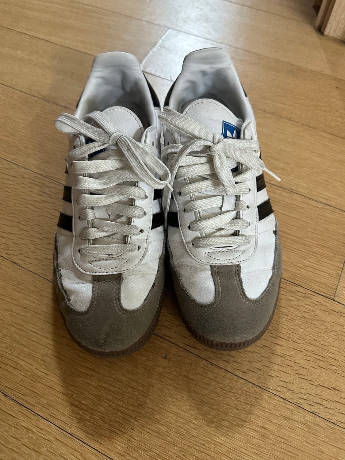 아디다스 삼바 비건 화이트 블랙 245 상품이미지4