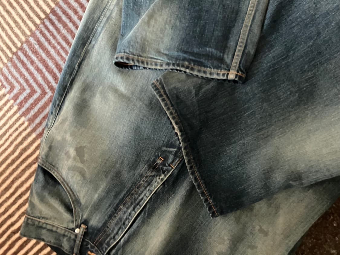 안셀름 / 에이징 와이드 팬츠 / 인디고 상품이미지3