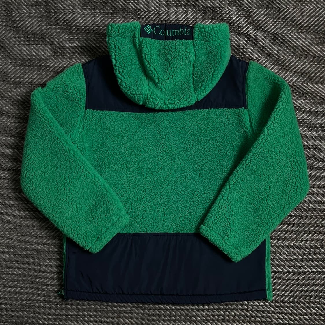 컬럼비아 박시핏 쉐르파 플리스 아노락 그린o 5067 상품이미지3