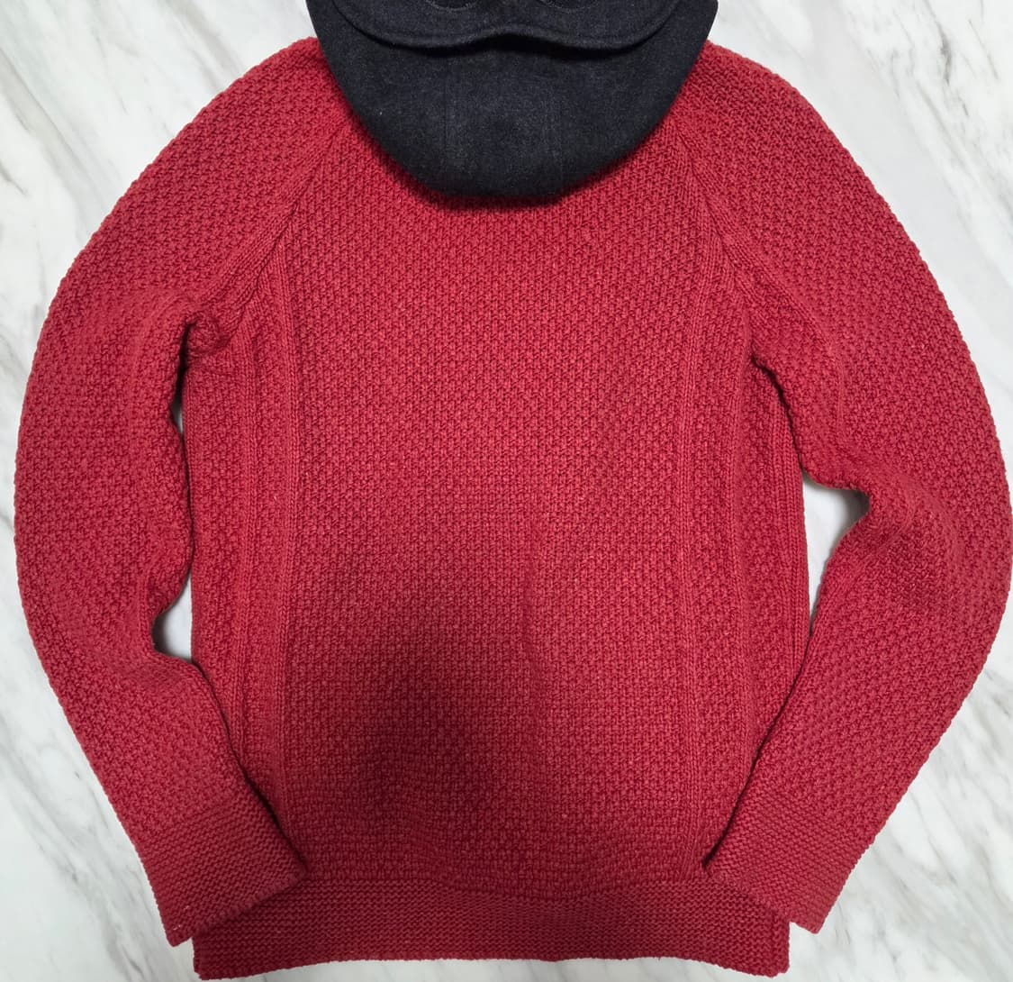 씨피컴퍼니 고글 보카새 니트 후드집업 상품이미지2