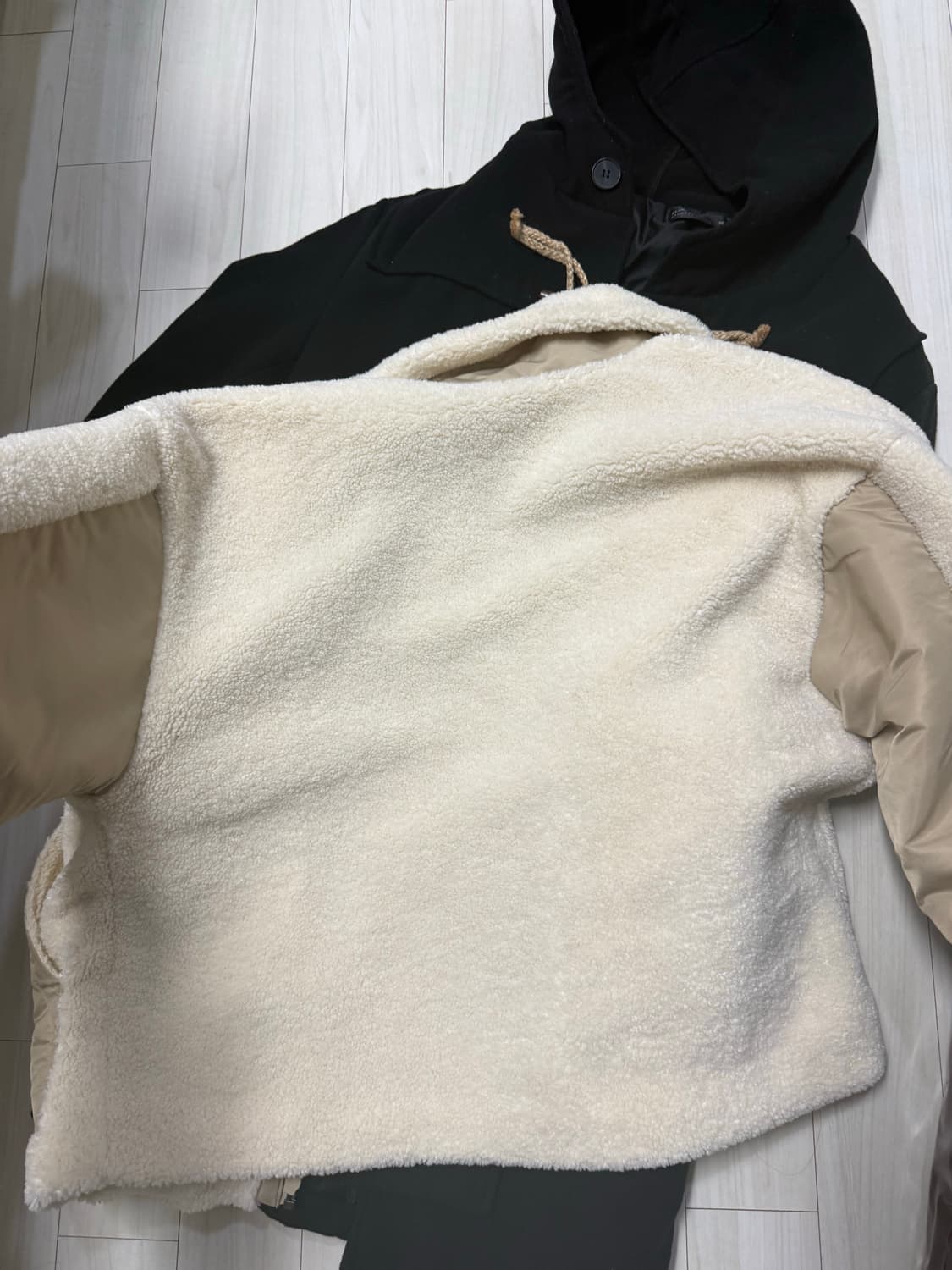 아디다스 양털 쉐르파 바이커 자켓 s 상품이미지7