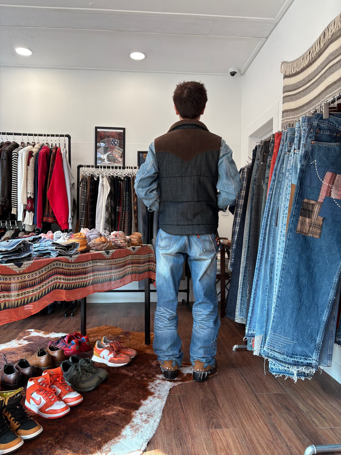 Levi's 리버시블 웨스턴 패딩 베스트 상품이미지2