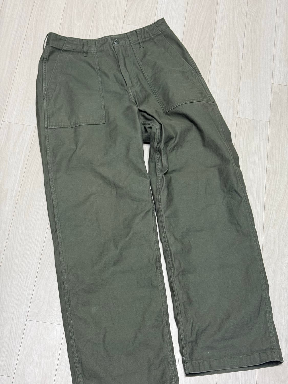 무신사스탠다드 와이드핏 퍼티그 팬츠 31 상품이미지1