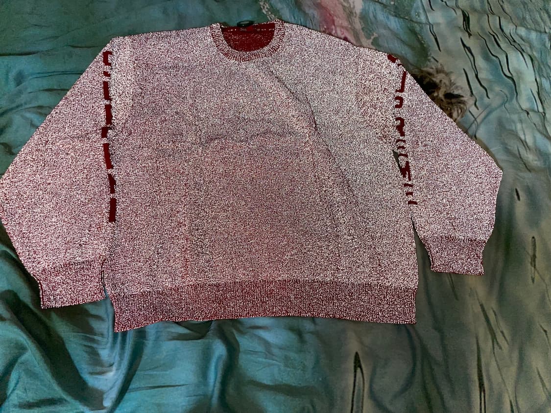 [XL] 슈프림 리플렉티브 스웨터 오렌지(ss24) 상품이미지1