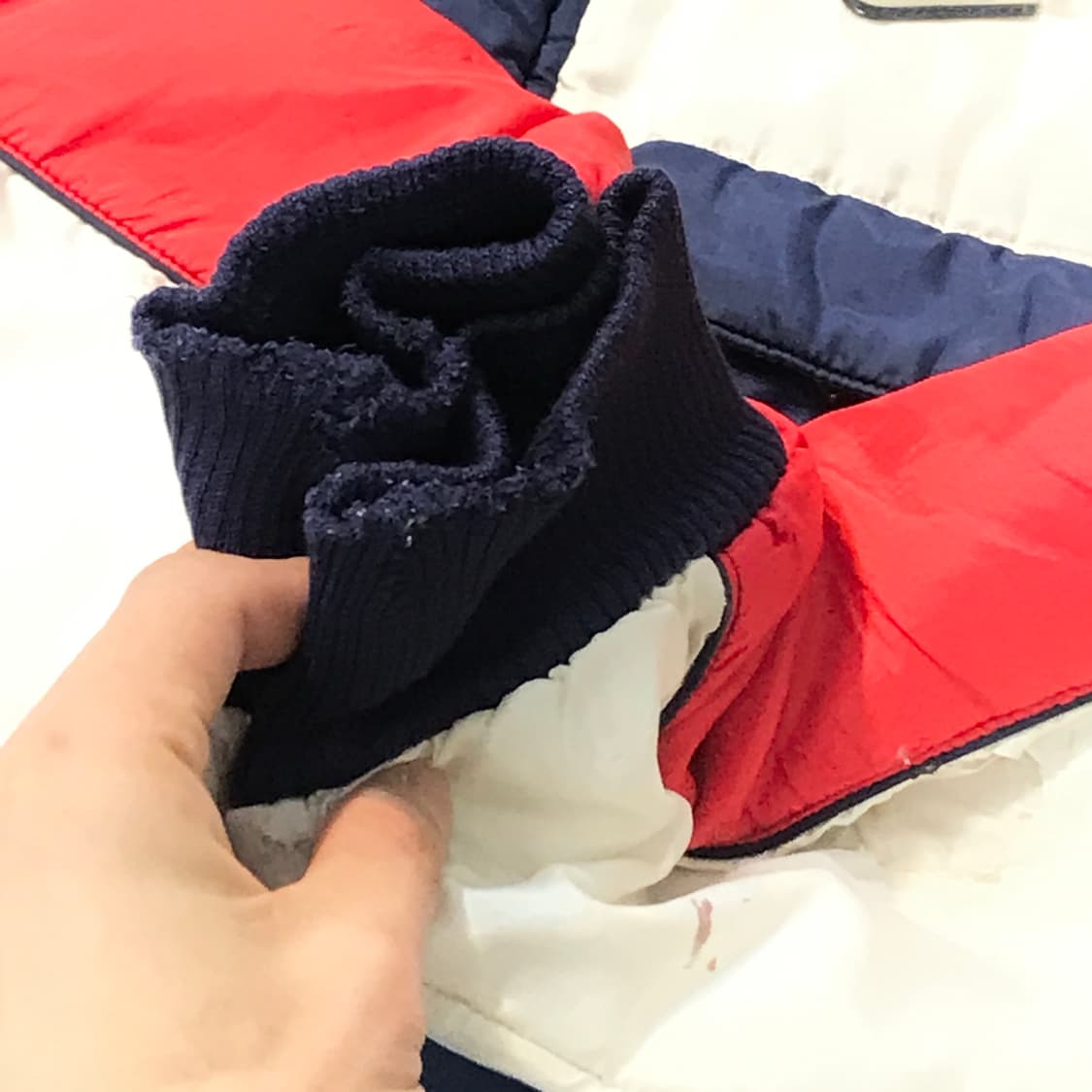 80s 나이키 레드 컬러링 푸퍼 패딩 점퍼 남성 110 사이즈  상품이미지8