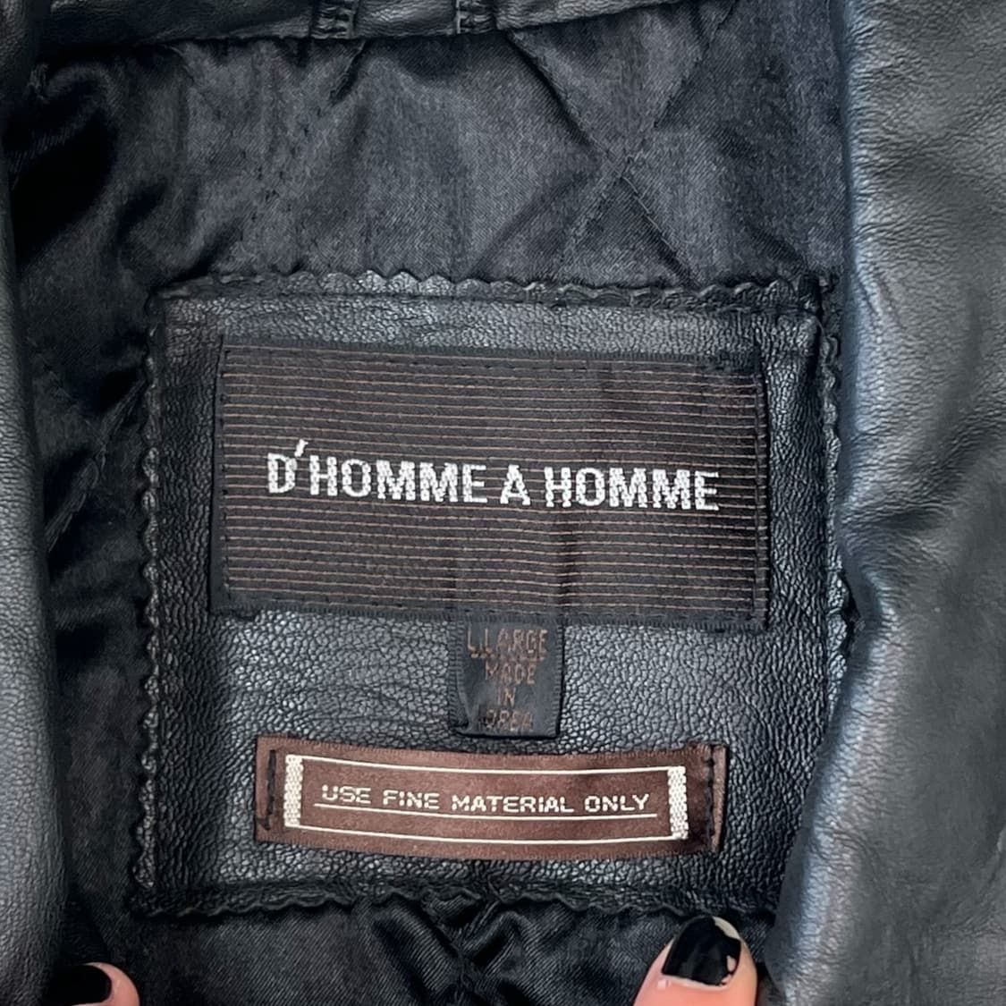 D'HOMME 레더 자켓 r0114 상품이미지6