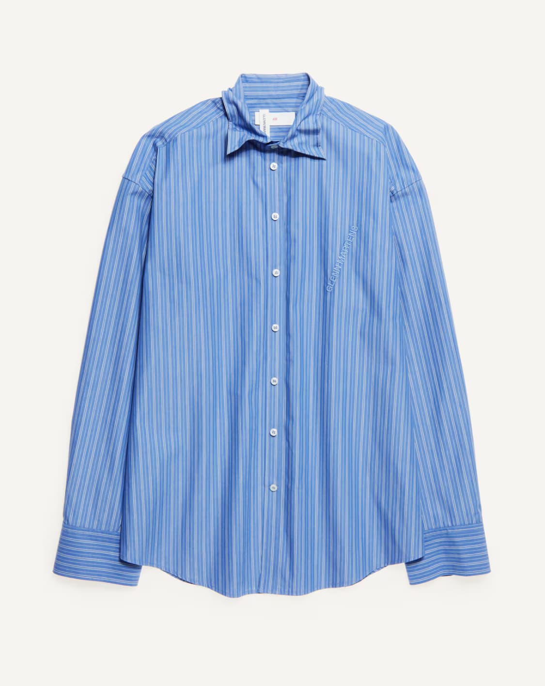 글렌마틴스 H&M 와이어 보닝 포플린 셔츠 S 판매 상품이미지3