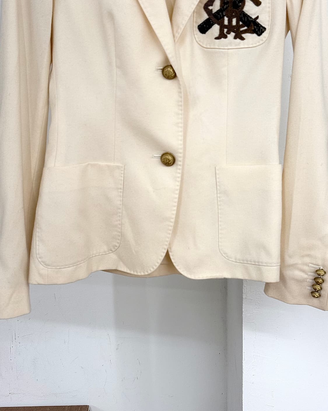 랄프로렌 크림 불리온 자카드 블레이저 상품이미지5