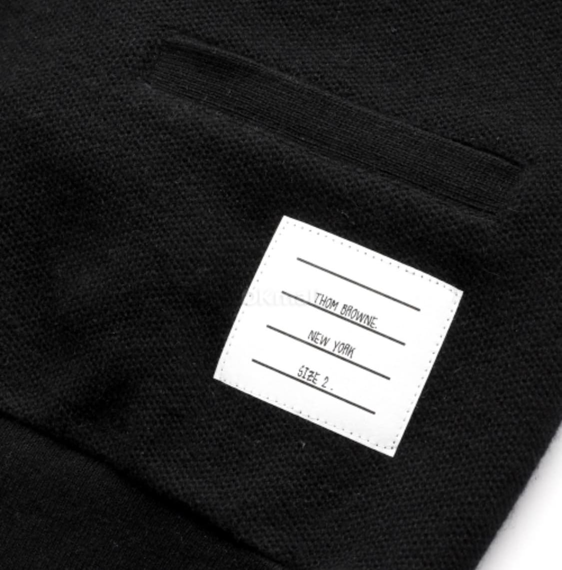 (정품) 톰브라운 트리밍 캐시미어 블랙 피케 가디건 4사이즈 상품이미지4