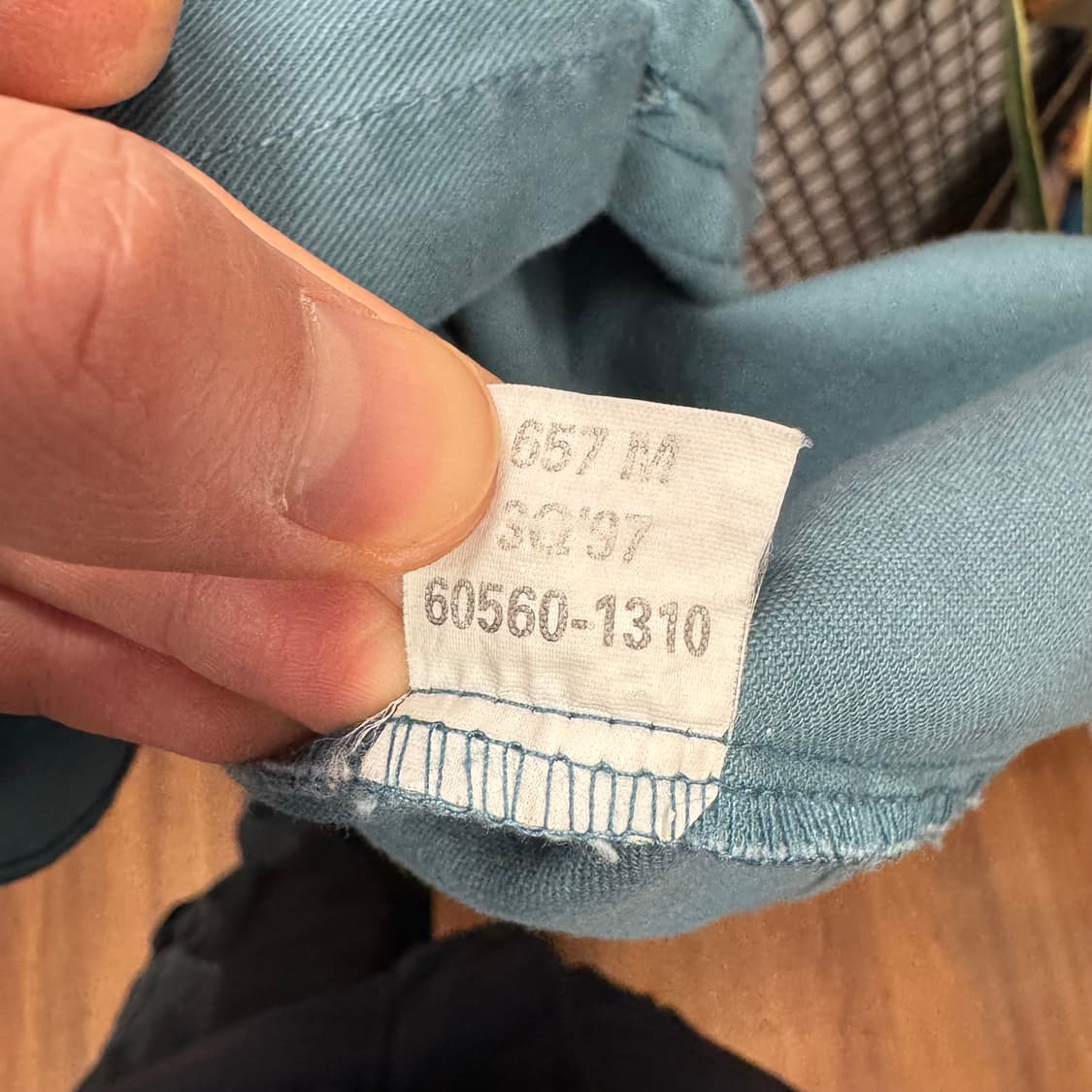 90s 리바이스 레드탭 워크 셔츠 전면 투포켓 포인트 청록 상품이미지8