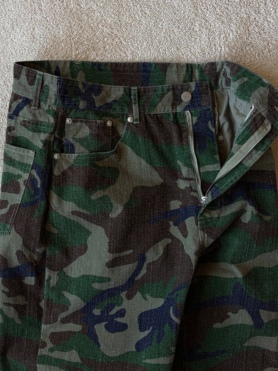 파르티멘토 디스트레스 카모플라쥬 팬츠 상품이미지1