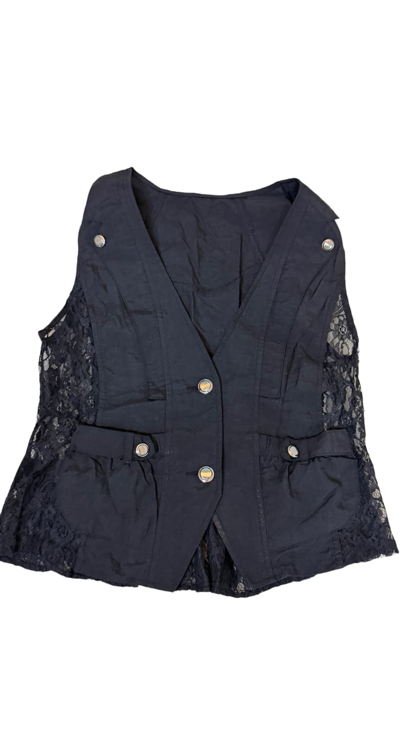 Y2k 갸루 펑크 레이스 베스트 조끼 상품이미지3