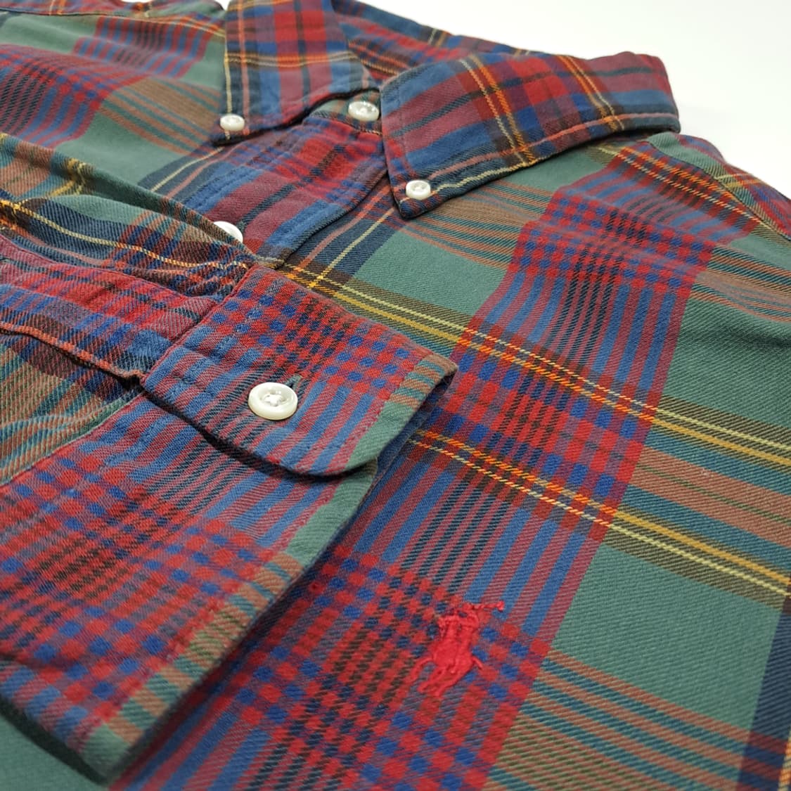 CL633 XL 폴로 90s 클래식 매드라스 체크 셔츠 남방 상품이미지4