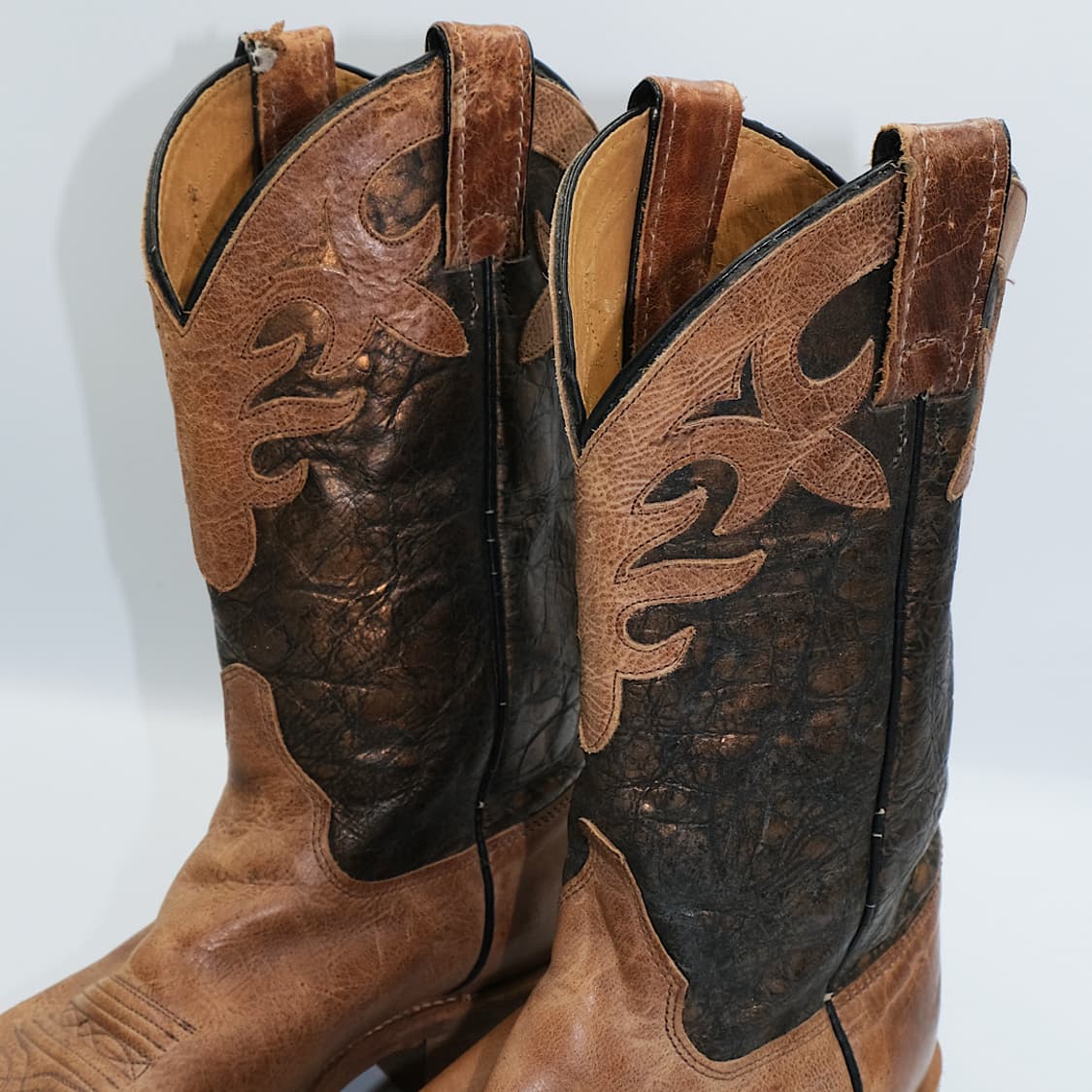 빈티지 저스틴 스퀘어토 웨스턴 부츠 7.5B(255)사이즈 BT25501 상품이미지5