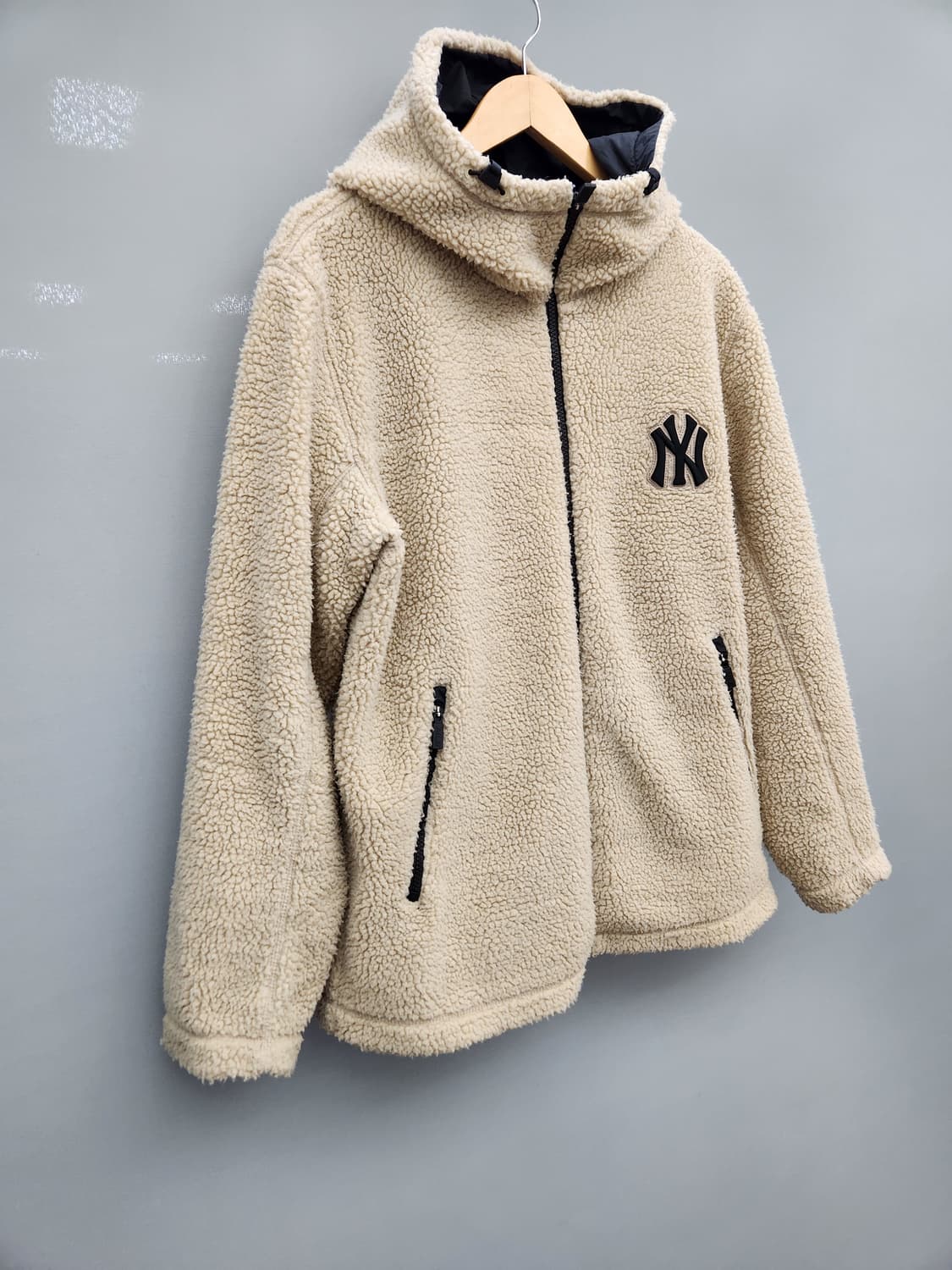 MLB 엠엘비 뉴욕양키즈 쉐르파 후리스 뽀글이 후드자켓 상품이미지2