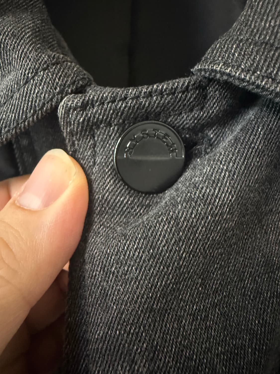 시스템옴므 데님 나일론 레이어드 자켓. 상품이미지3