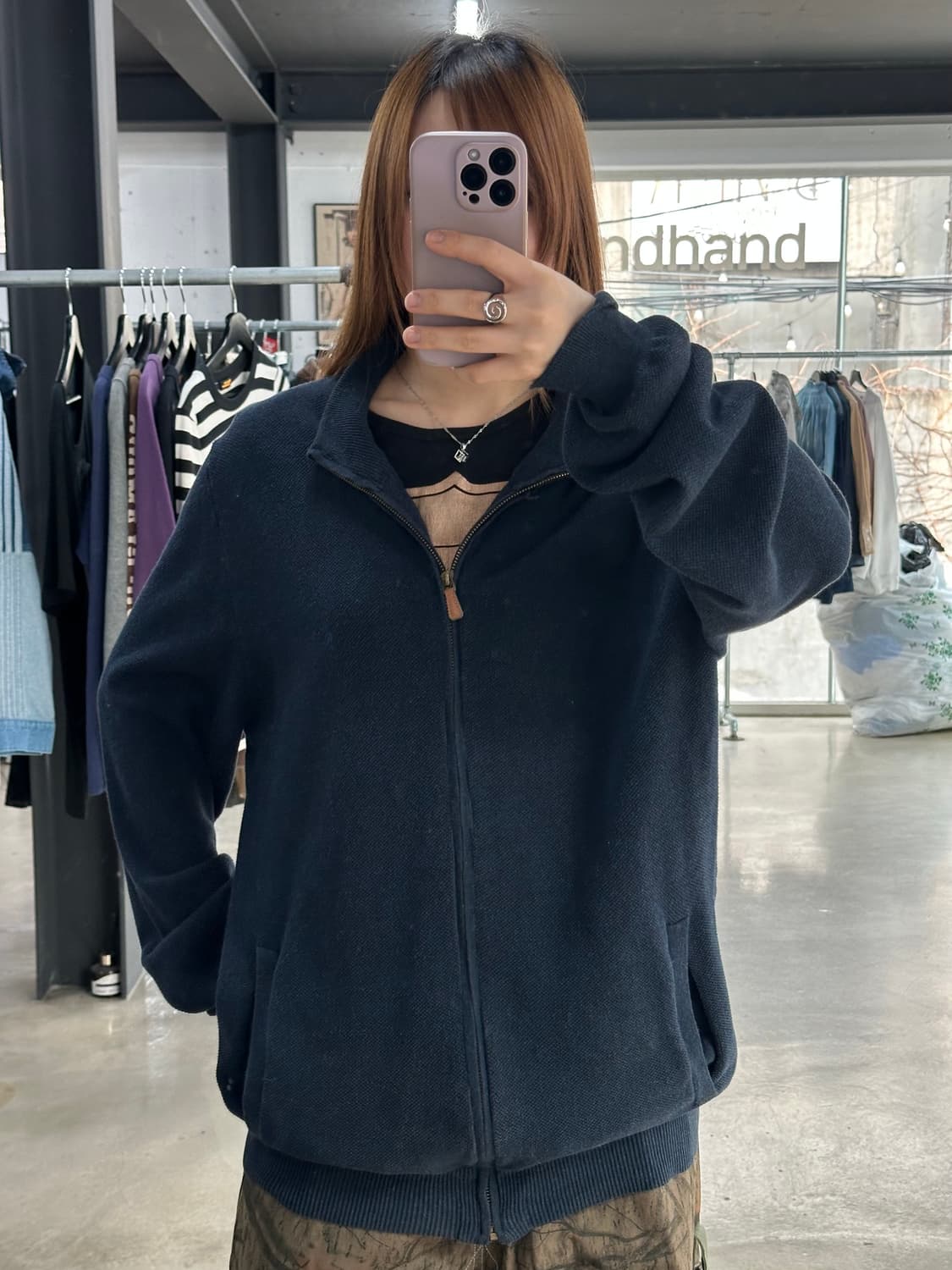 폴로랄프로렌 포니 피마코튼 니트집업 상품이미지2