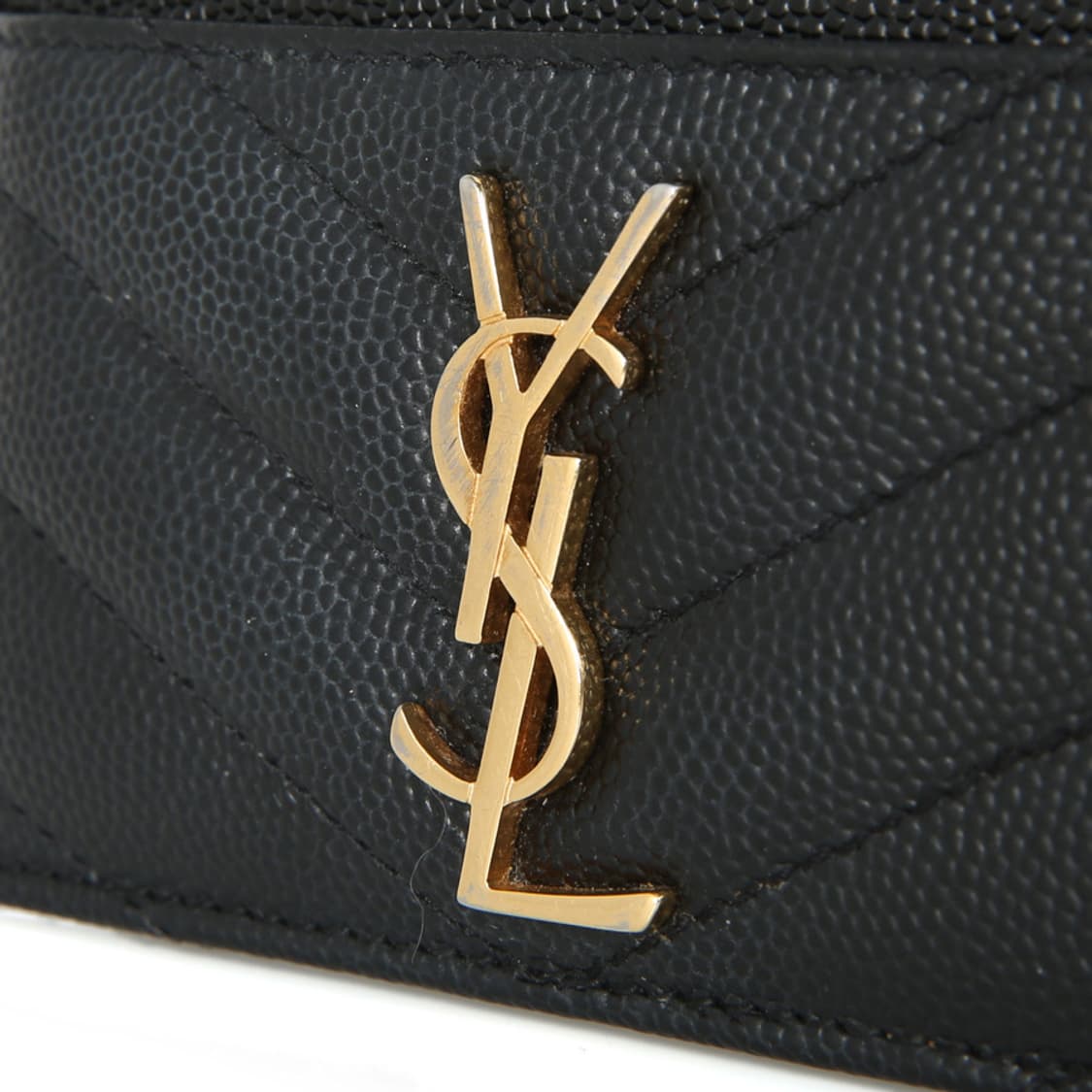 생로랑 카상드르 캐비어 카드지갑 YSL 블랙 금장 423291 상품이미지8
