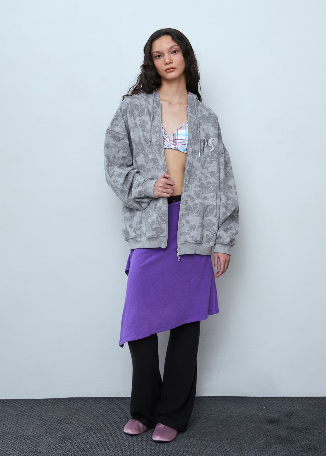 Vintage Flower Oversized Hoodie  상품이미지3