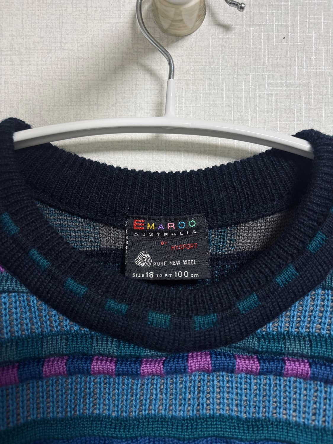 EMAROO AUSTRALIA 힙스포츠 퓨어 뉴울 패턴 니트 상품이미지2