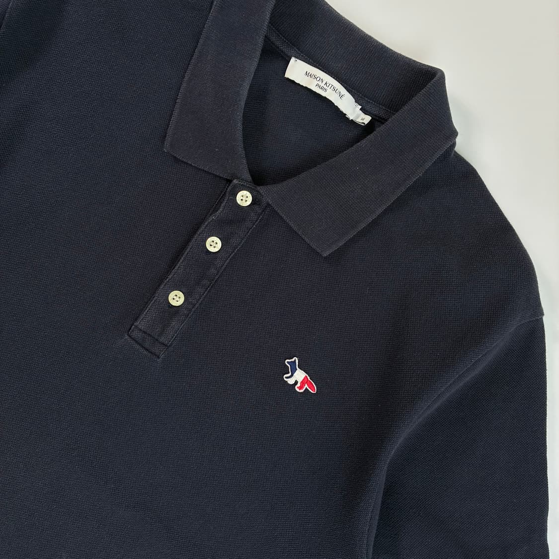 Maison kitsune  메종키츠네 트리컬러 폭스패치 네이비 반팔티 상품이미지2