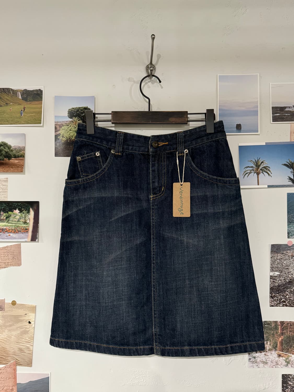 비조 데님 스커트 상품이미지3