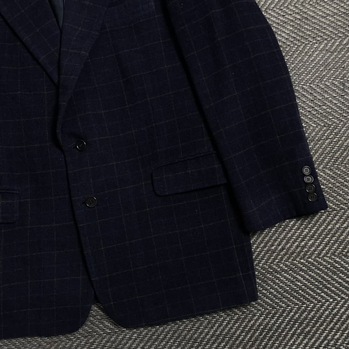 00s 입생로랑 아카이브 체크 패턴 캐시미어 혼방 블레이져y 4673 상품이미지3