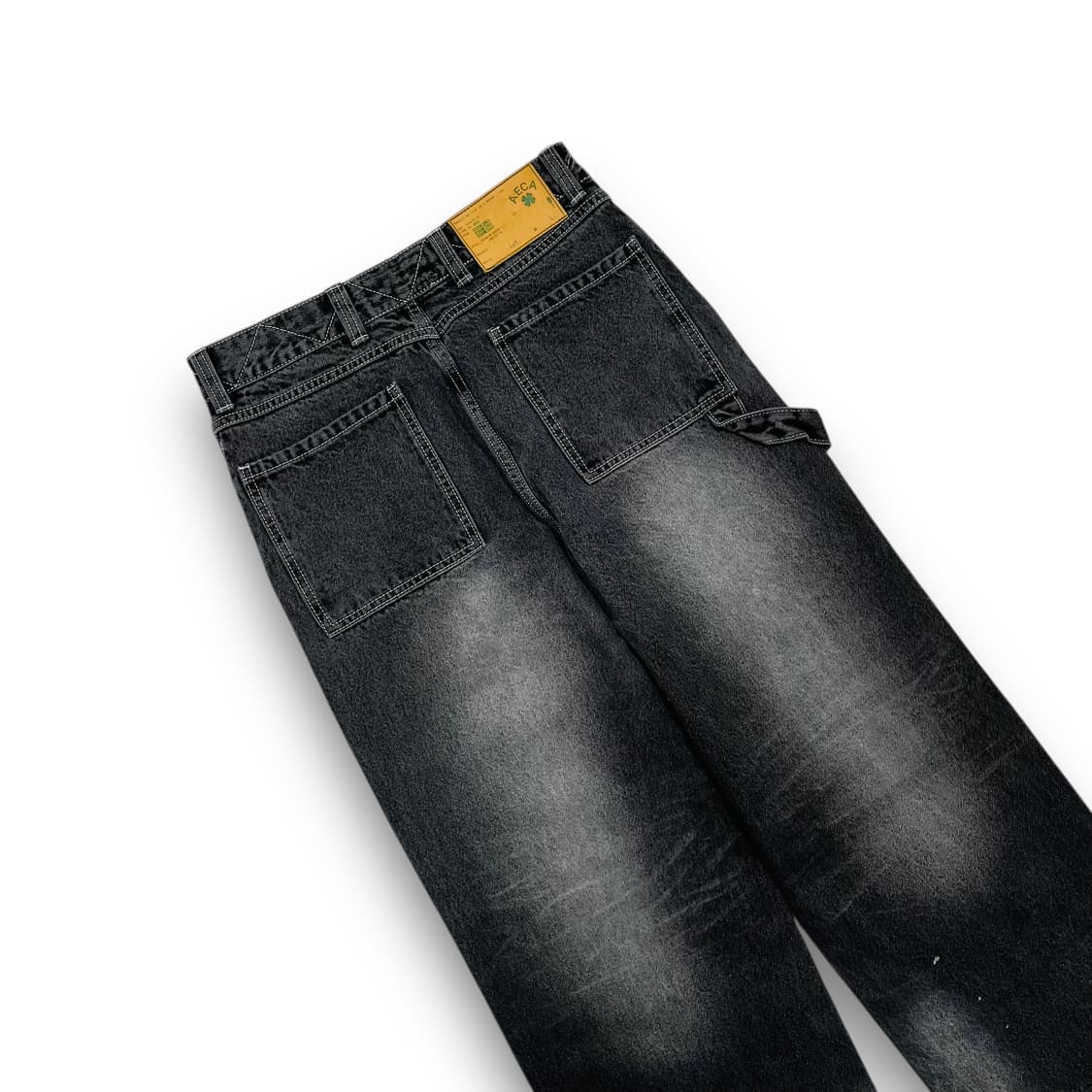 AECA 더블니 워시드 흑청 카펜터 데님팬츠 상품이미지7