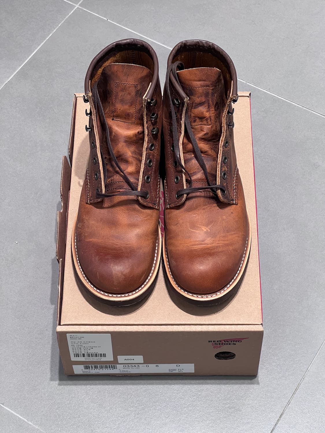 레드윙 블랙스미스 3343 260사이즈 8D 팝니다. 상품이미지1