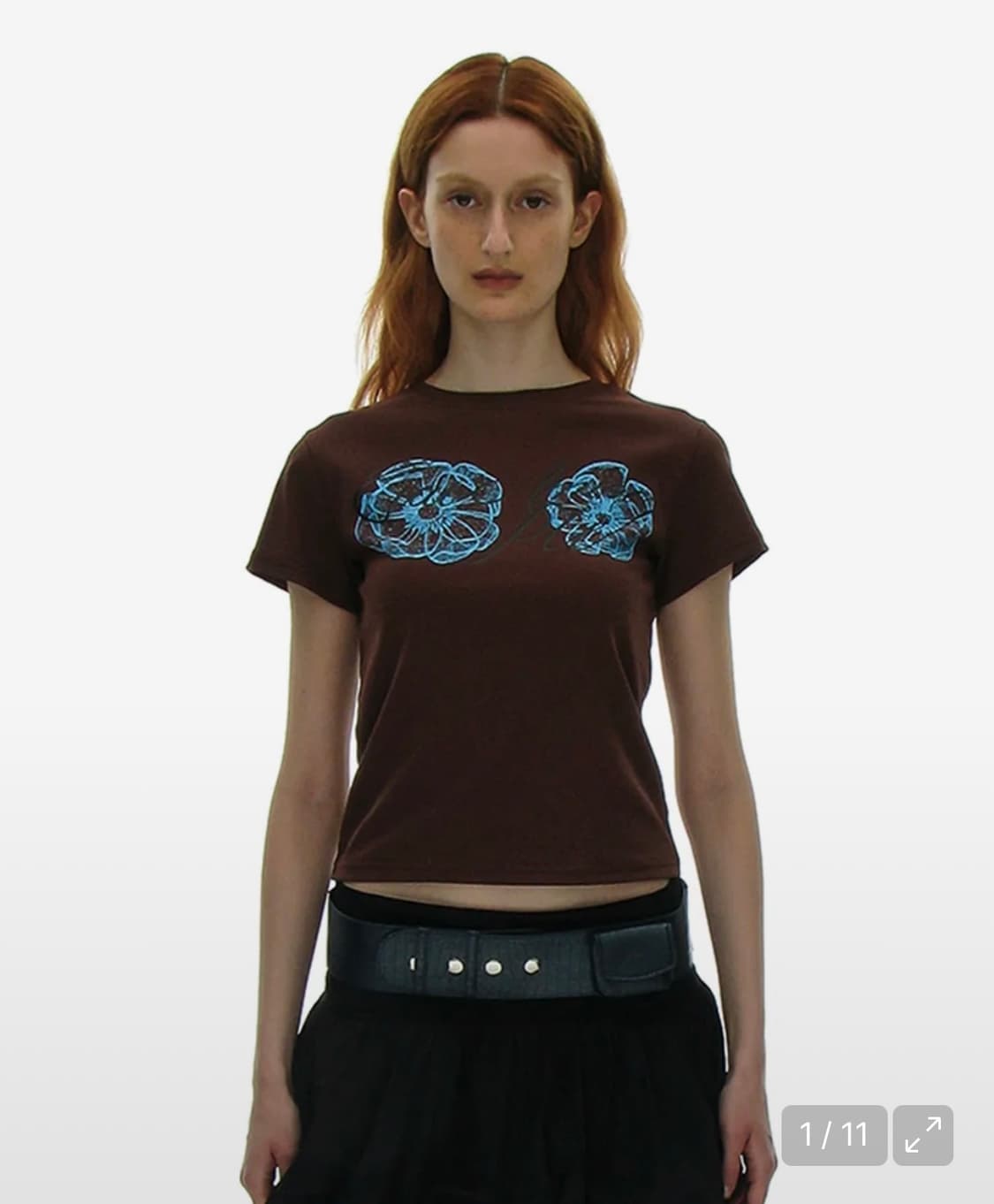 파르티멘토 우먼 챠오 플로럴 프린팅 티셔츠 상품이미지1