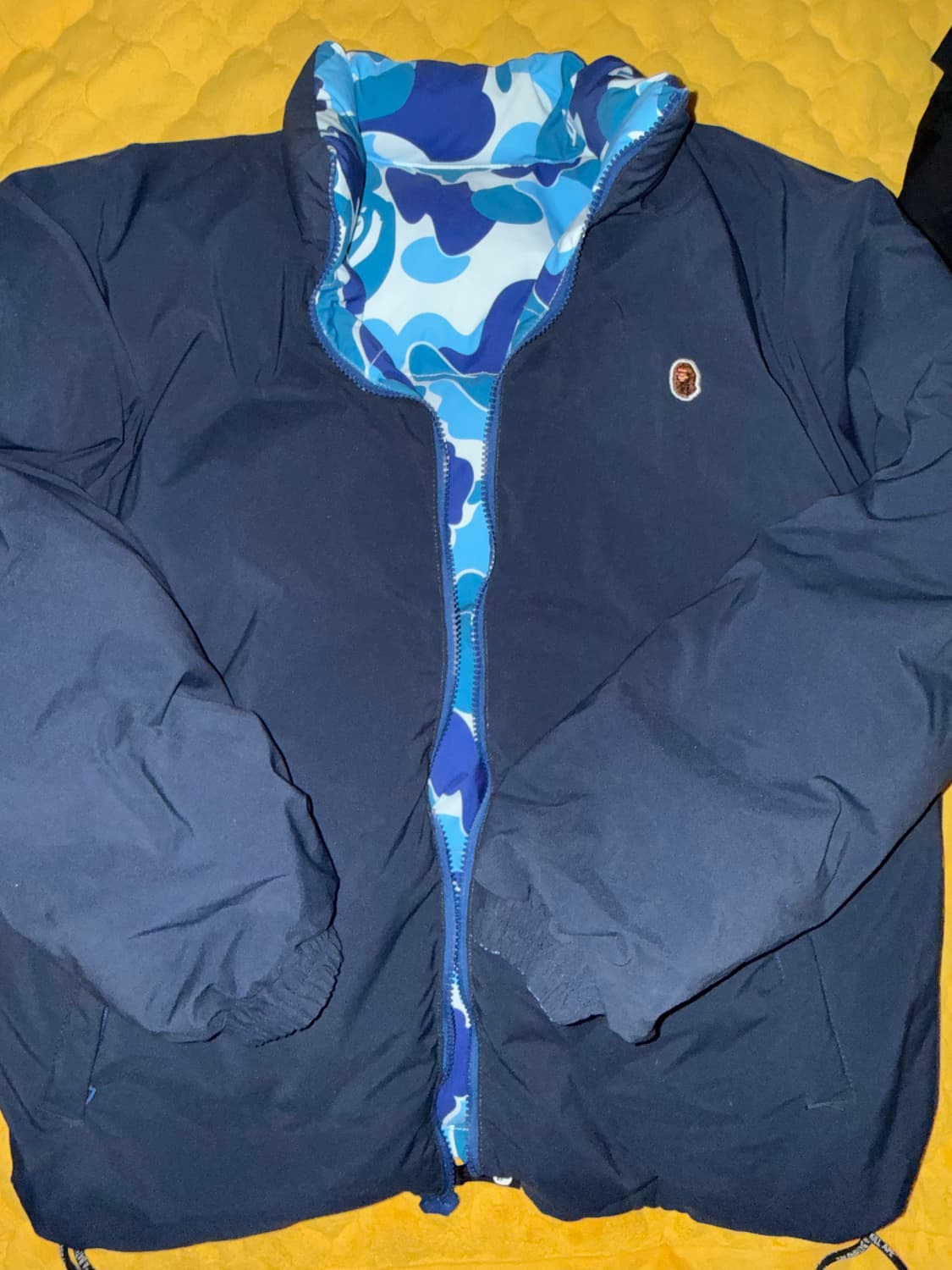 베이프 리버시블 카모 다운 패딩 L 상품이미지1